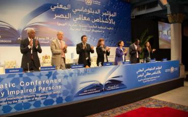 The WIPO Secretariat applaud adoption of the Marrakesh Treaty.